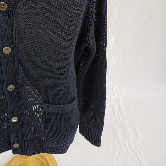 POLO RALPH LAUREN M XL CARDIGAN SWEATER LINEN NWT - Picture 5 of 8